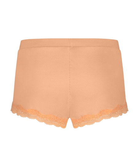 Ribbed lace Shorts, Pink