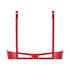 Wilde Cup-less Non-Padded Underwired Bra, Red