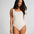 Singlet Tanktop Soft Cotton, Beige