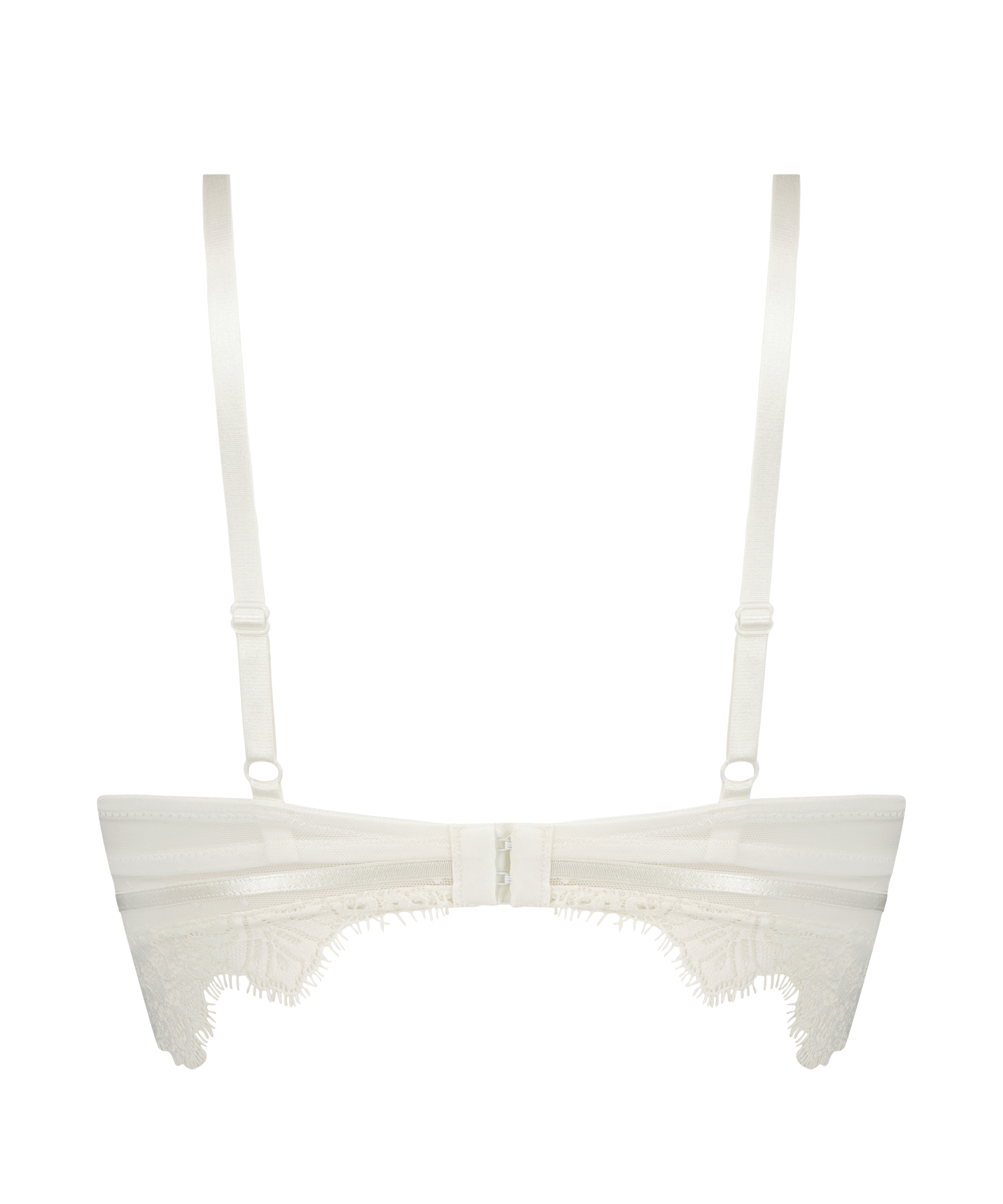 Marilee Padded Underwired Longline Bra, White, main