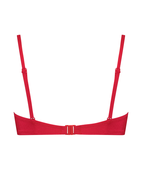 Lola Padded Push-Up Underwired Bikini Top, Red