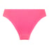 Crinkle High-Leg Bikini Bottoms, Pink
