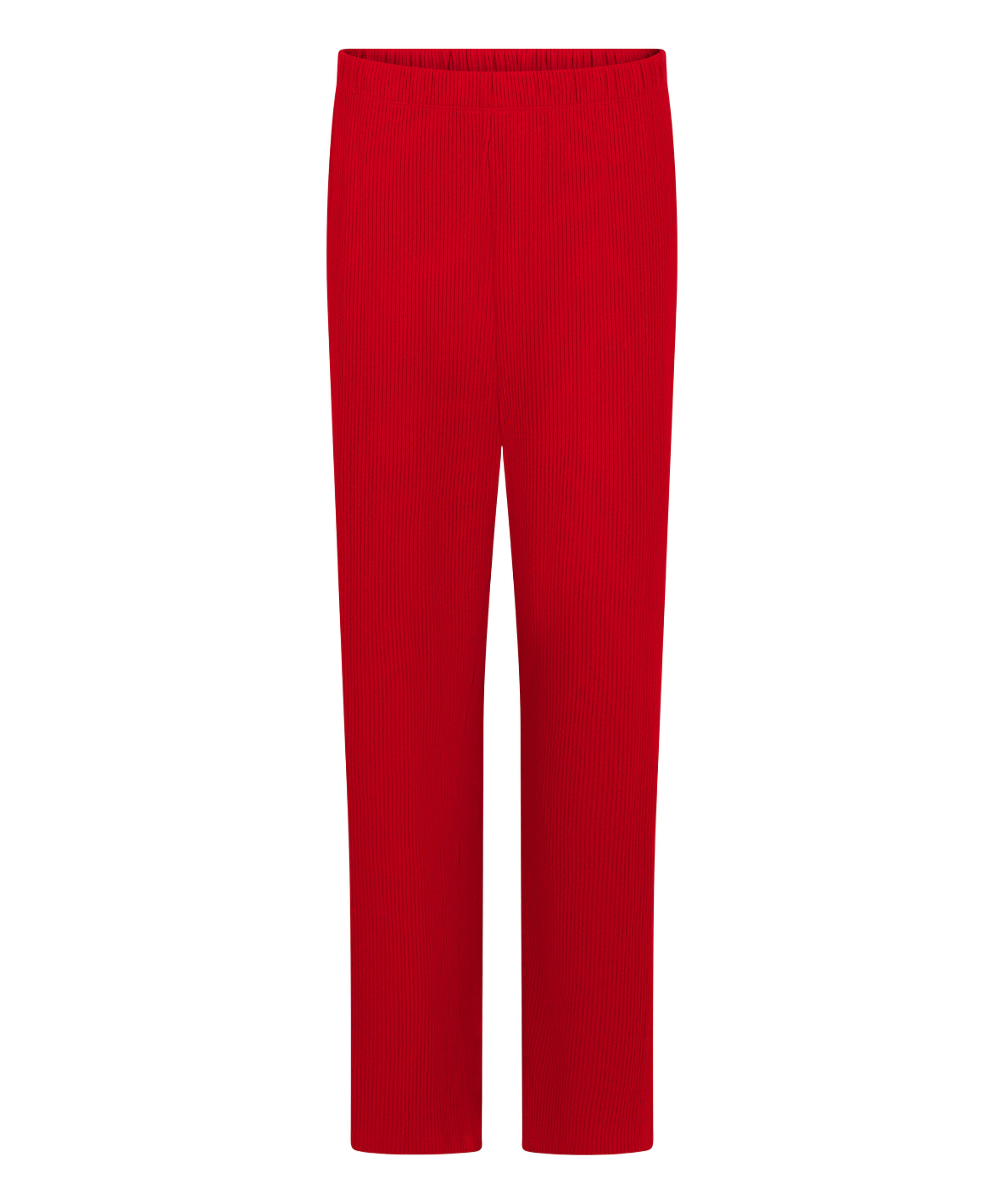 Brushed Jersey Trousers, Red