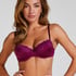 Lace & Shine Padded Underwired Bra, Purple