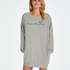 Round Neck Nightshirt, Gray