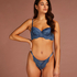 Daan High Leg Thong, Blue