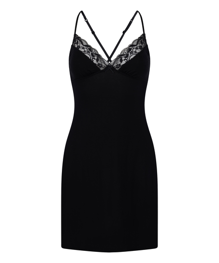 Jersey Slipdress, Black