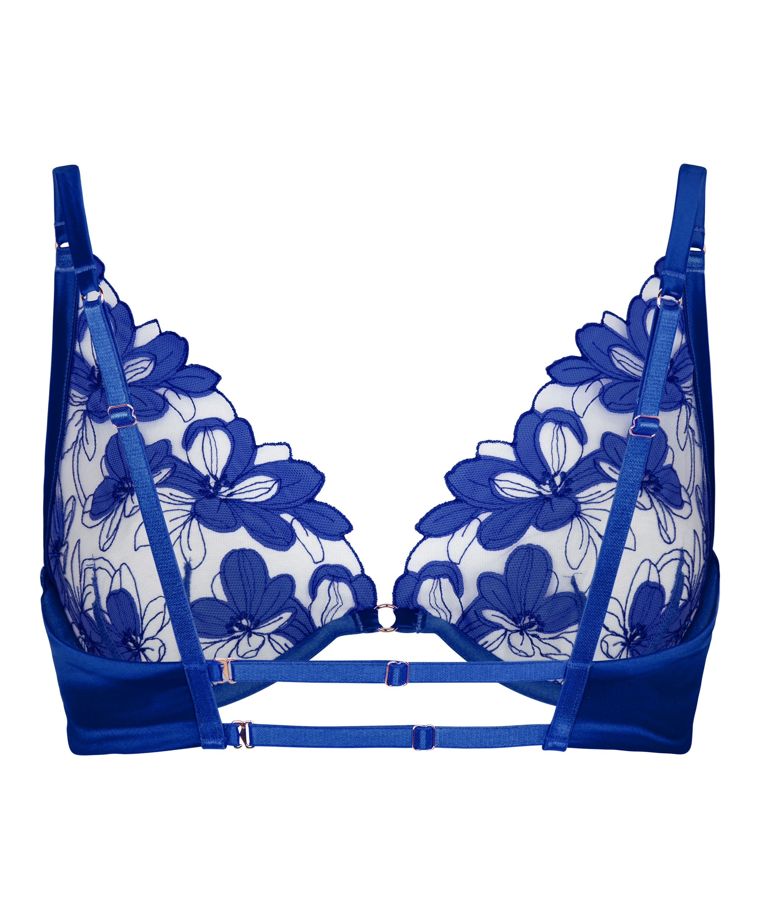 Non-Padded Underwired Bra Beatrice, Blue, main