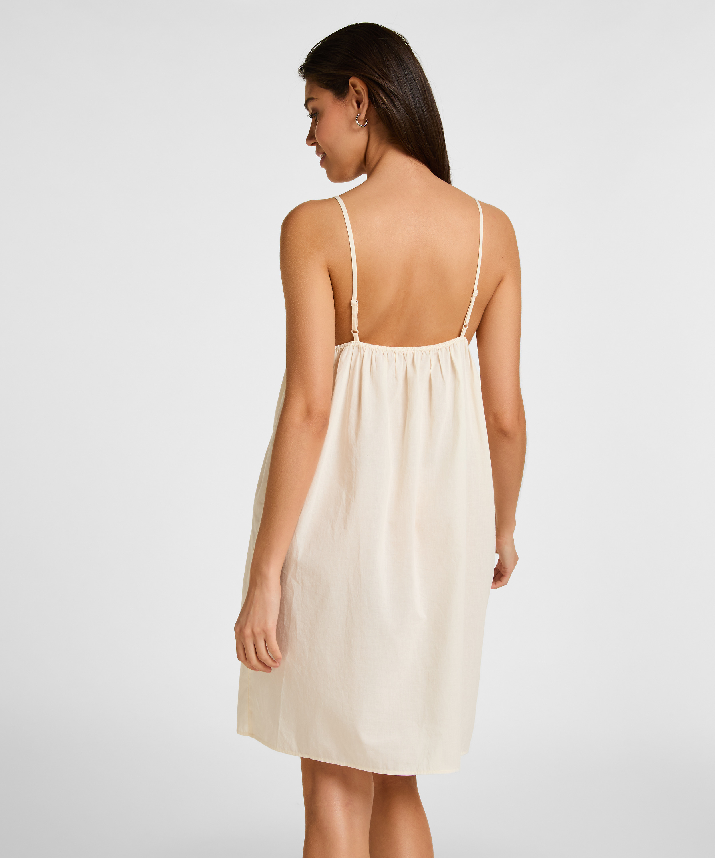 Slipdress Embroidery , White, main