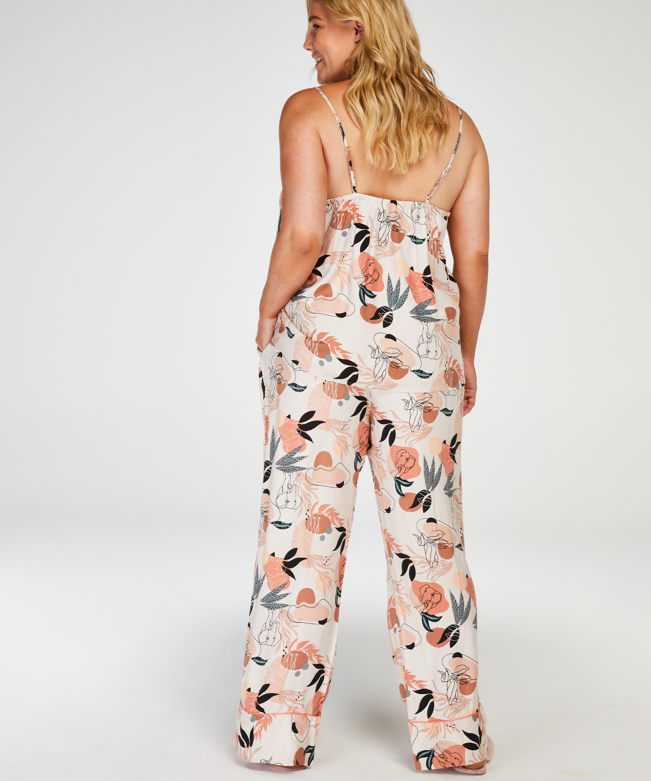 Woven cami, Pink, main