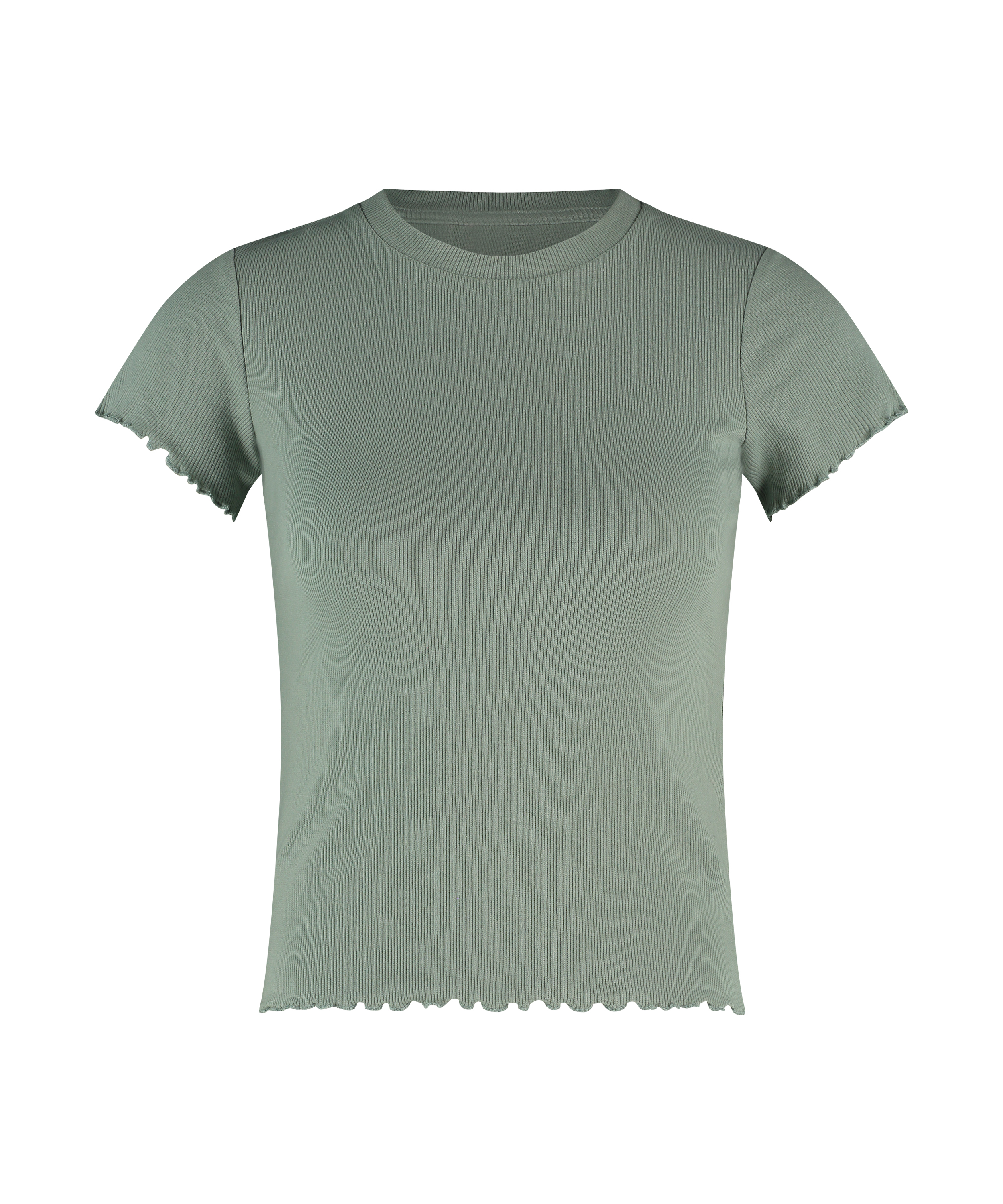 Short Sleeve Cotton Shirt, Green, main