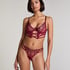 Scarlett Non-Padded Underwired Longline Bra, Red