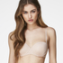 Angie Padded Strapless Underwired Bra, Beige