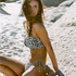 Bandeau Bikini Top Leopard, Black