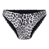 Highleg Bikini Bottom Leopard, Black