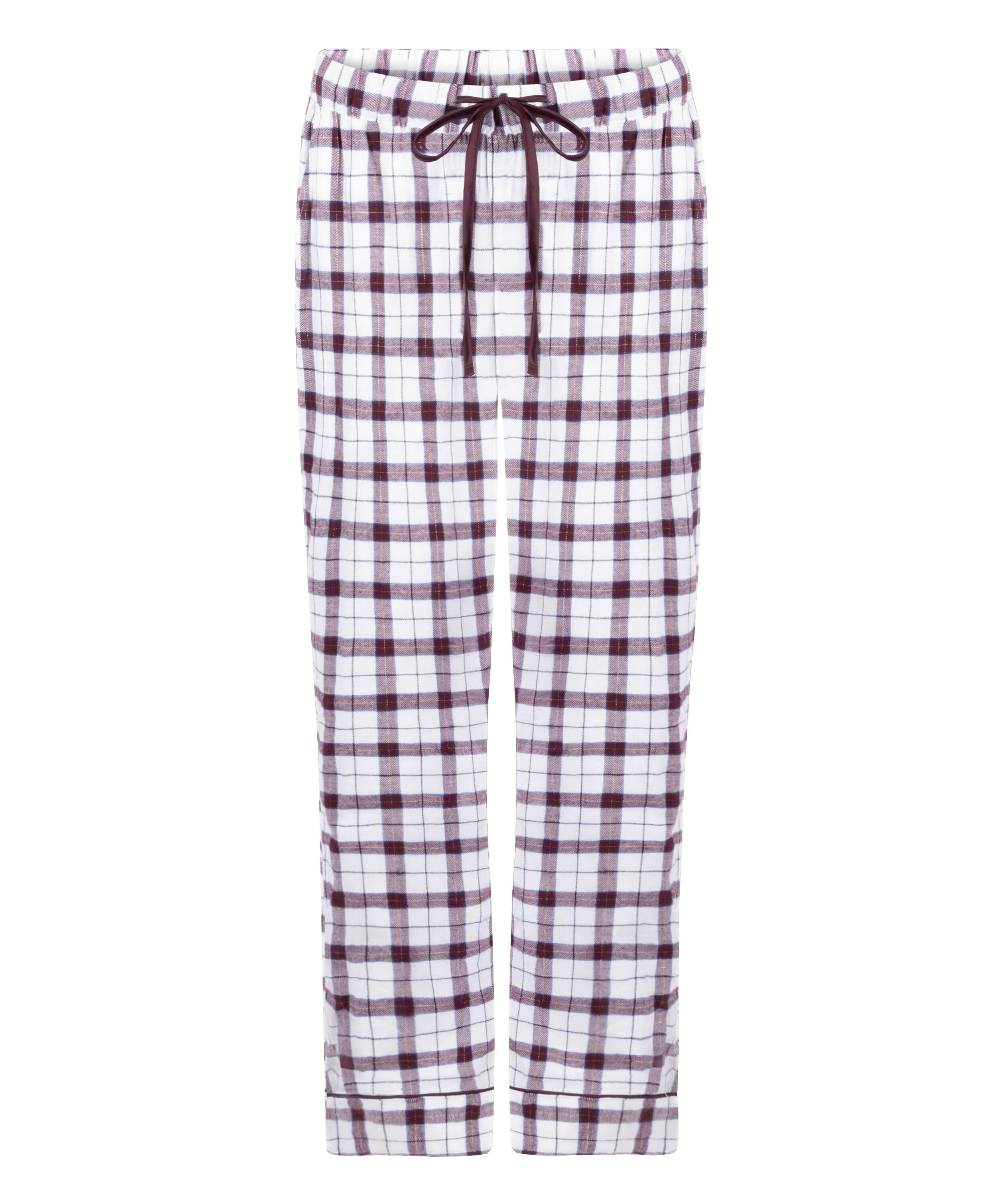 Flannel Pyjama Pants, White