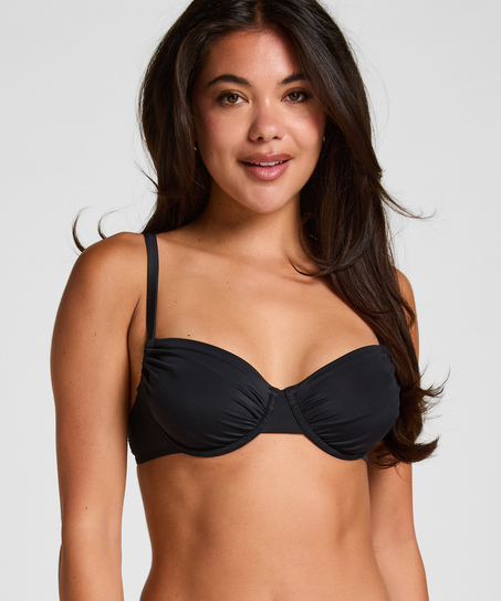 Padded Underwired Bikini Top Bardolino, Black
