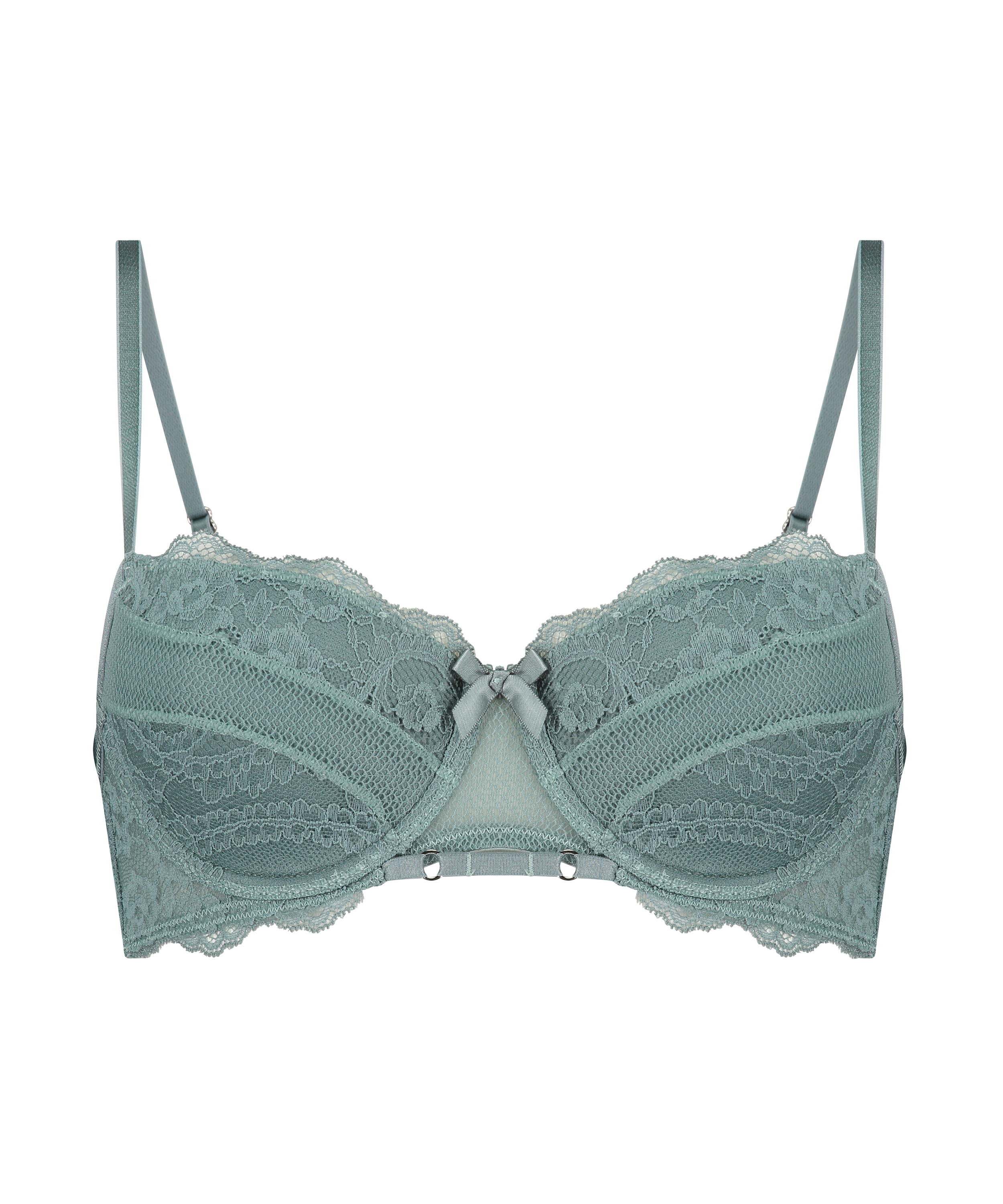 Sierra padded underwired bra, Green, main