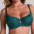 Lana Padded Underwired Bra, Green