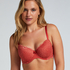 Marine Padded Underwired Bra, Red