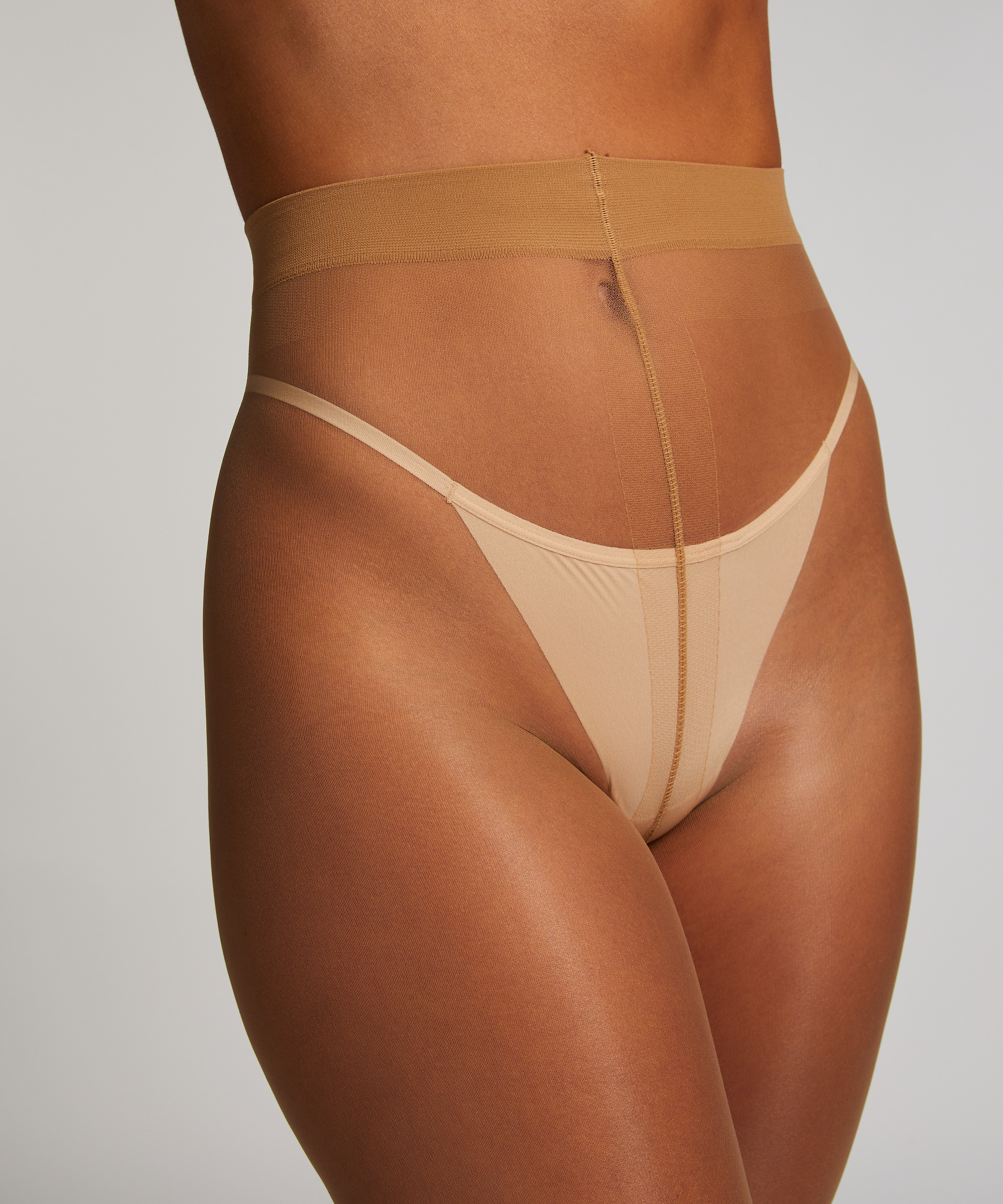 15 Denier Ladder Resistant Tights, Beige, main