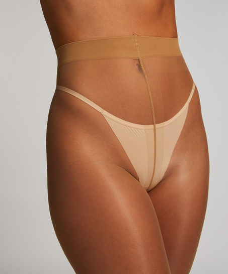 15 Denier Ladder Resistant Tights, Beige
