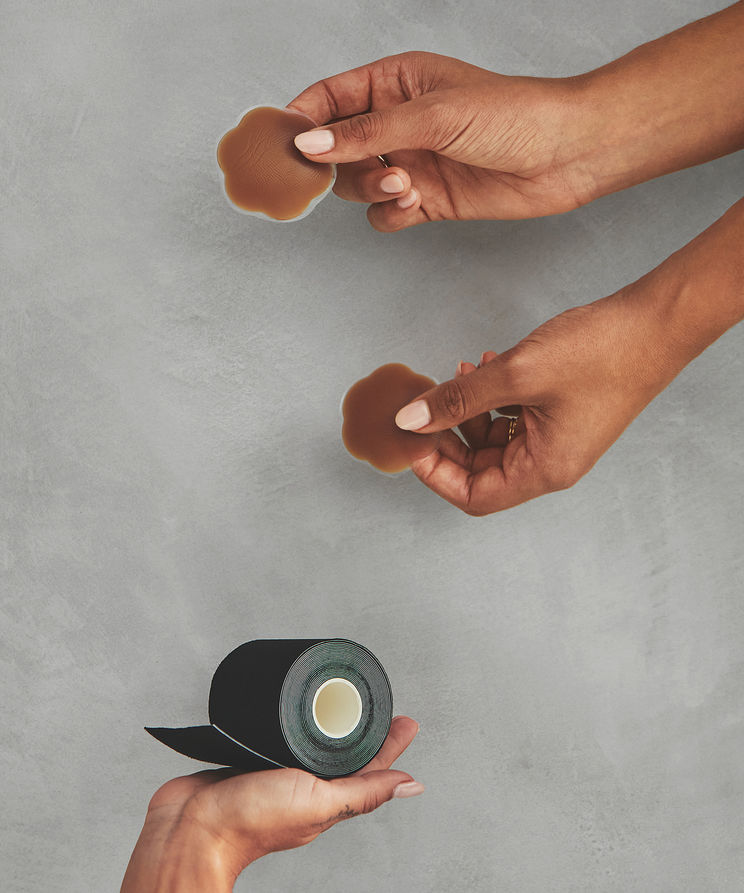 Silicone nipple covers, Brown, main