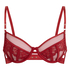 Sable Non-Padded Underwired Bra, Red
