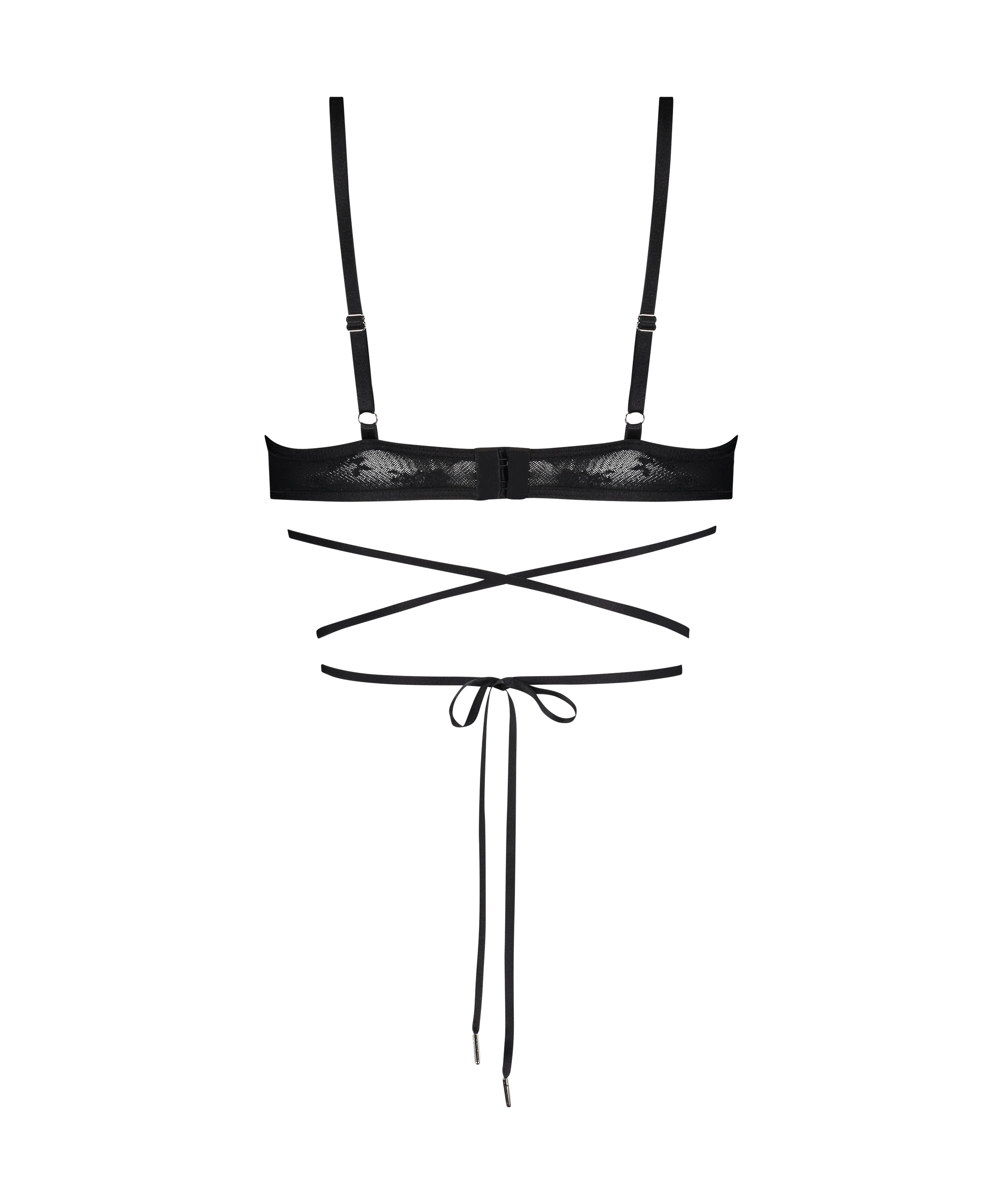 Minnie Bralette, Black, main