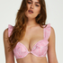 Julia Padded Push-Up Underwired Bikini Top, Pink