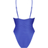Rib Lagoon High-Cut Swimsuit, Blue