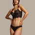 Jamie Non-Padded Underwired Longline Bra, Black