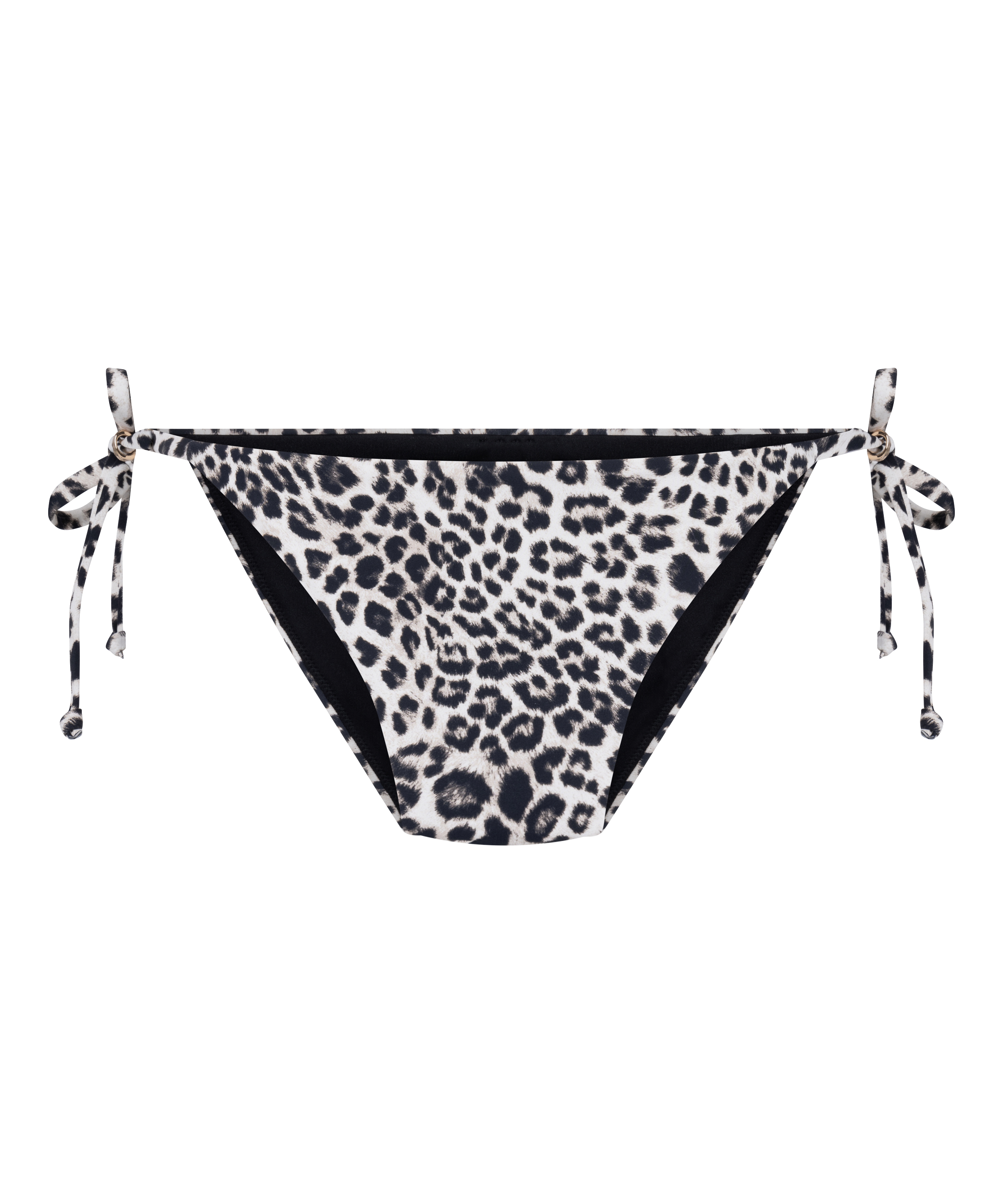 Cheeky Bikini Bottom Leopard, Black, main