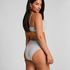 Cotton High Leg Brazilian, Gray