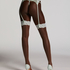 Stocking 15 Denier Fancy Lace Top, Green