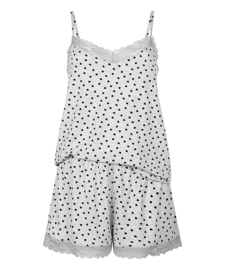 Cami Short Pyjama Set, Gray