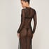 Slipdress Allover Lace, Black