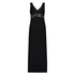 Long slip dress Modal lace, Black