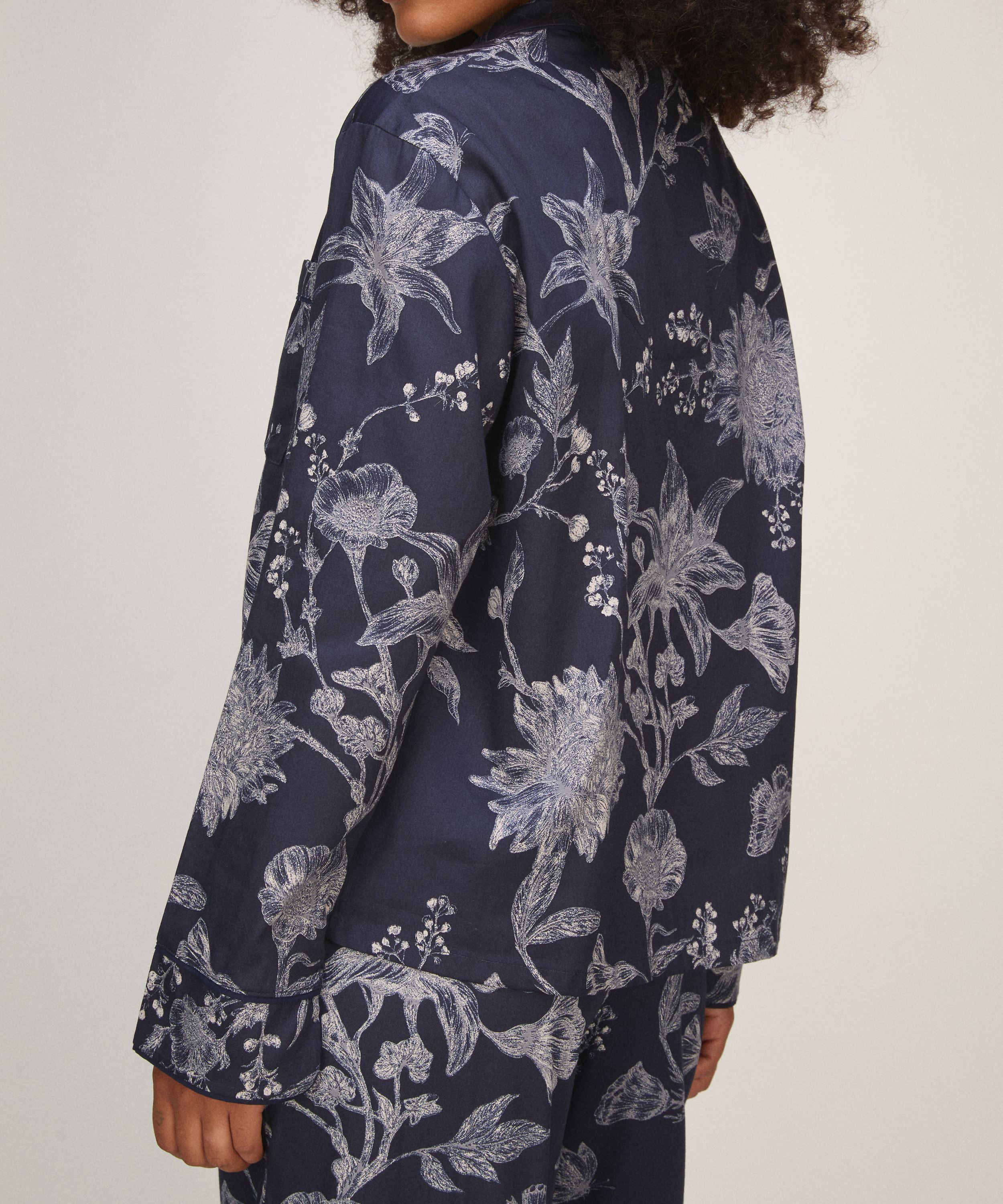 Jacket Sateen , Blue, main