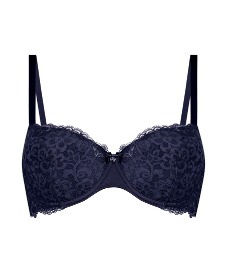 Marine Padded Underwired Bra, Blue