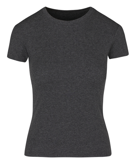 Shortsleeved Pyjama Top , Gray