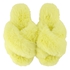 Fake Fur Slippers, Yellow