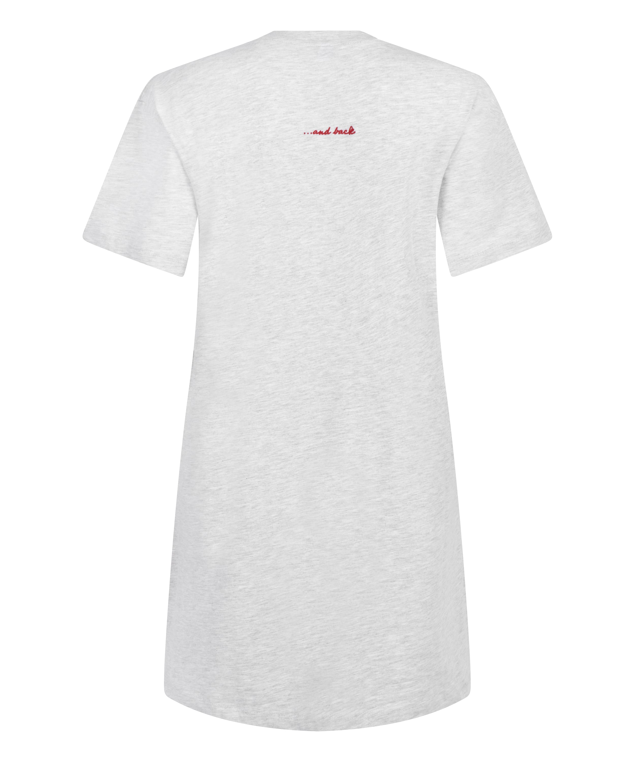 Round Neck Nightshirt, Grey, main