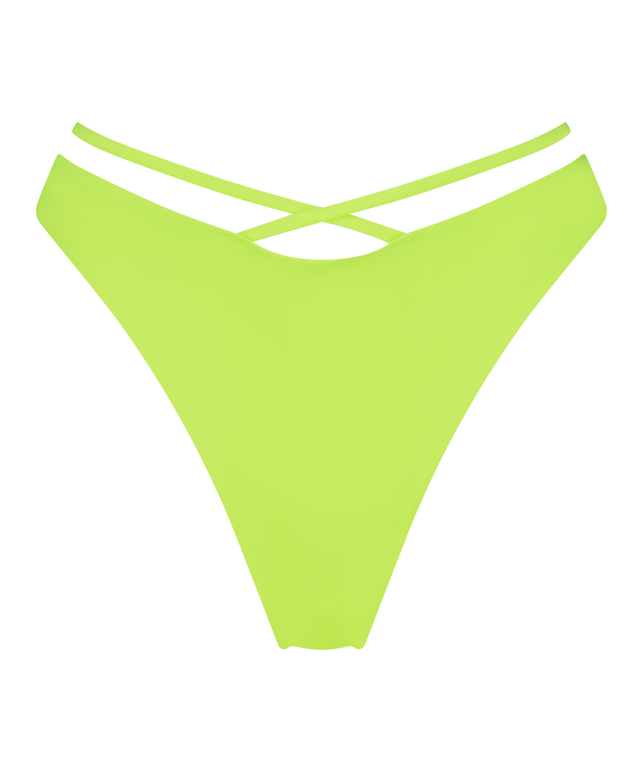 Glow high-leg bikini bottoms, Yellow, main