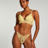 Sali Padded Underwired Longline Bra, Yellow