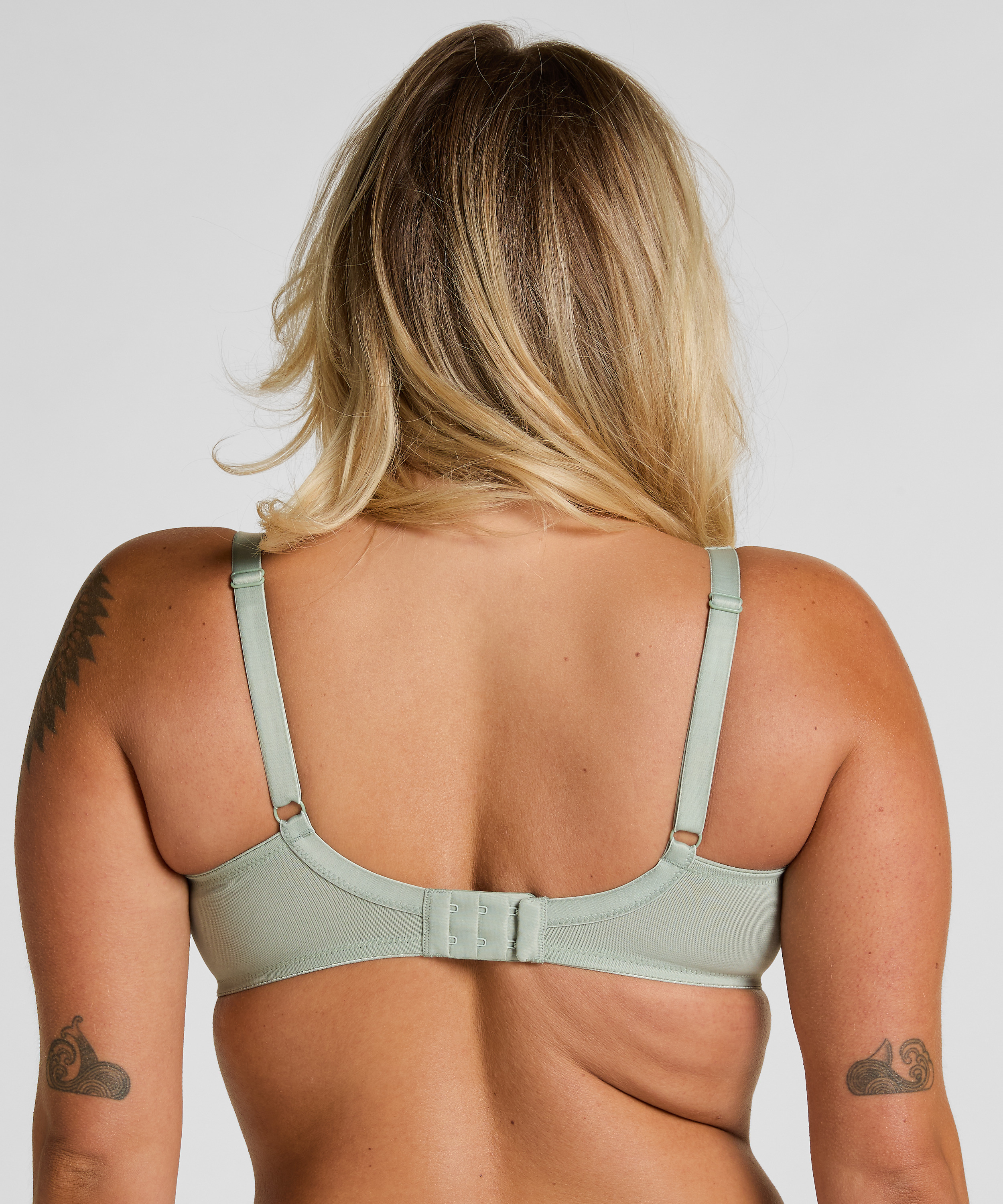 Nina Non-Padded Underwired Minimizer Bra, Green, main