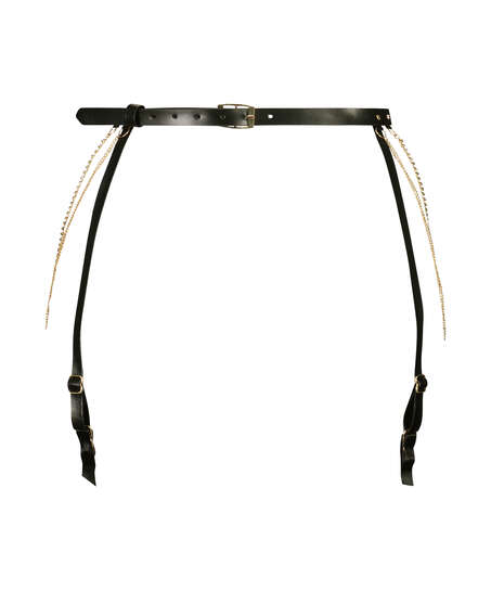 Chain Suspender Belt, Black