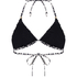 Triangle Bikini Top Leopard, Black