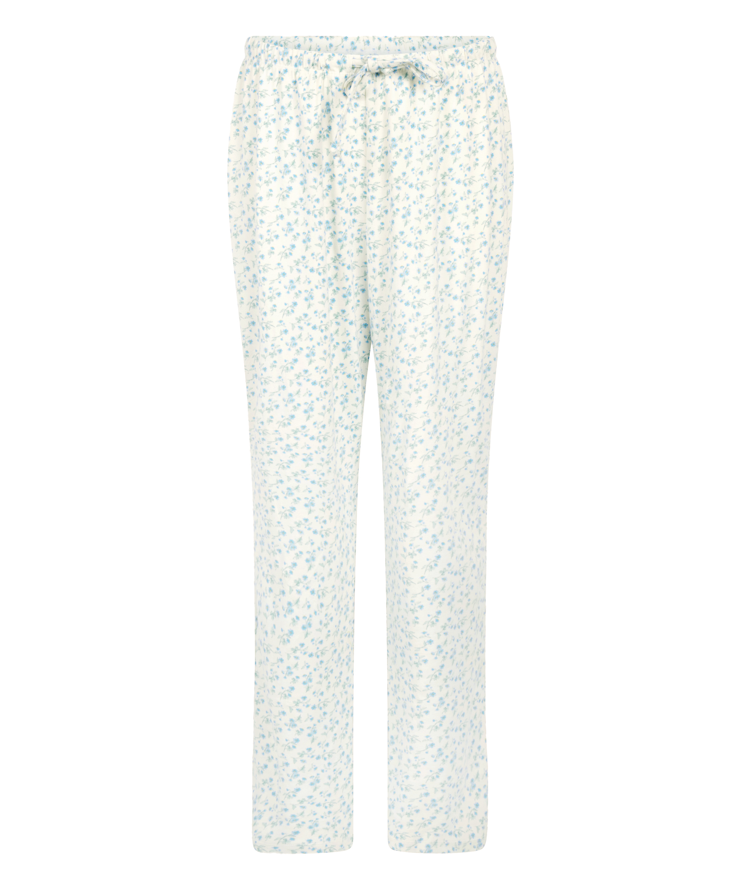 Florecita Pyjama Pants, White, main