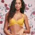 Imogen Padded Underwired Bra, Yellow